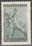 Yugoslavia 1948 Deportes 2 +1 Din Verde Scott B155. Yugoslavia B155. Subida por susofe